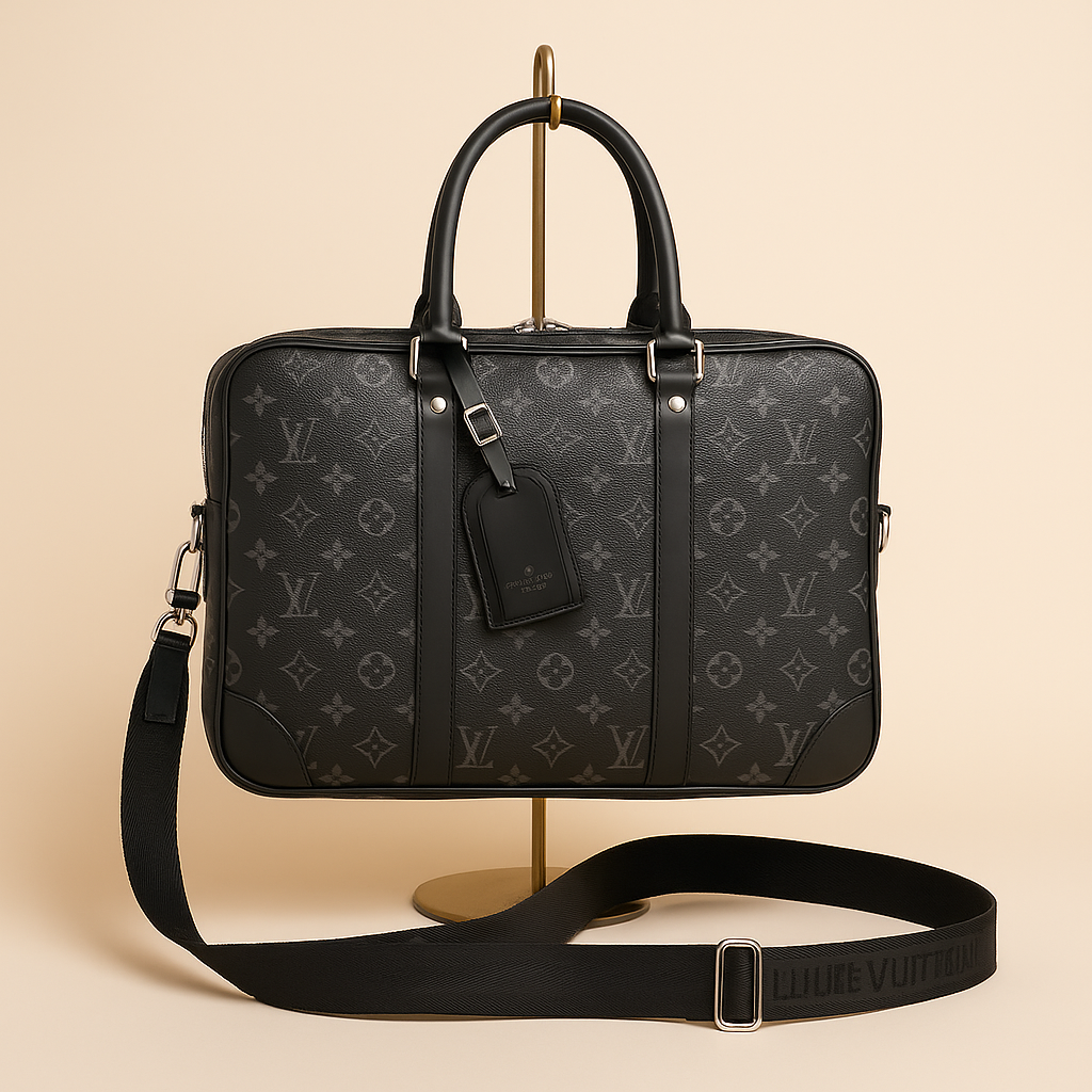 Louis Vuitton Siyah Monogram Laptop Çantası