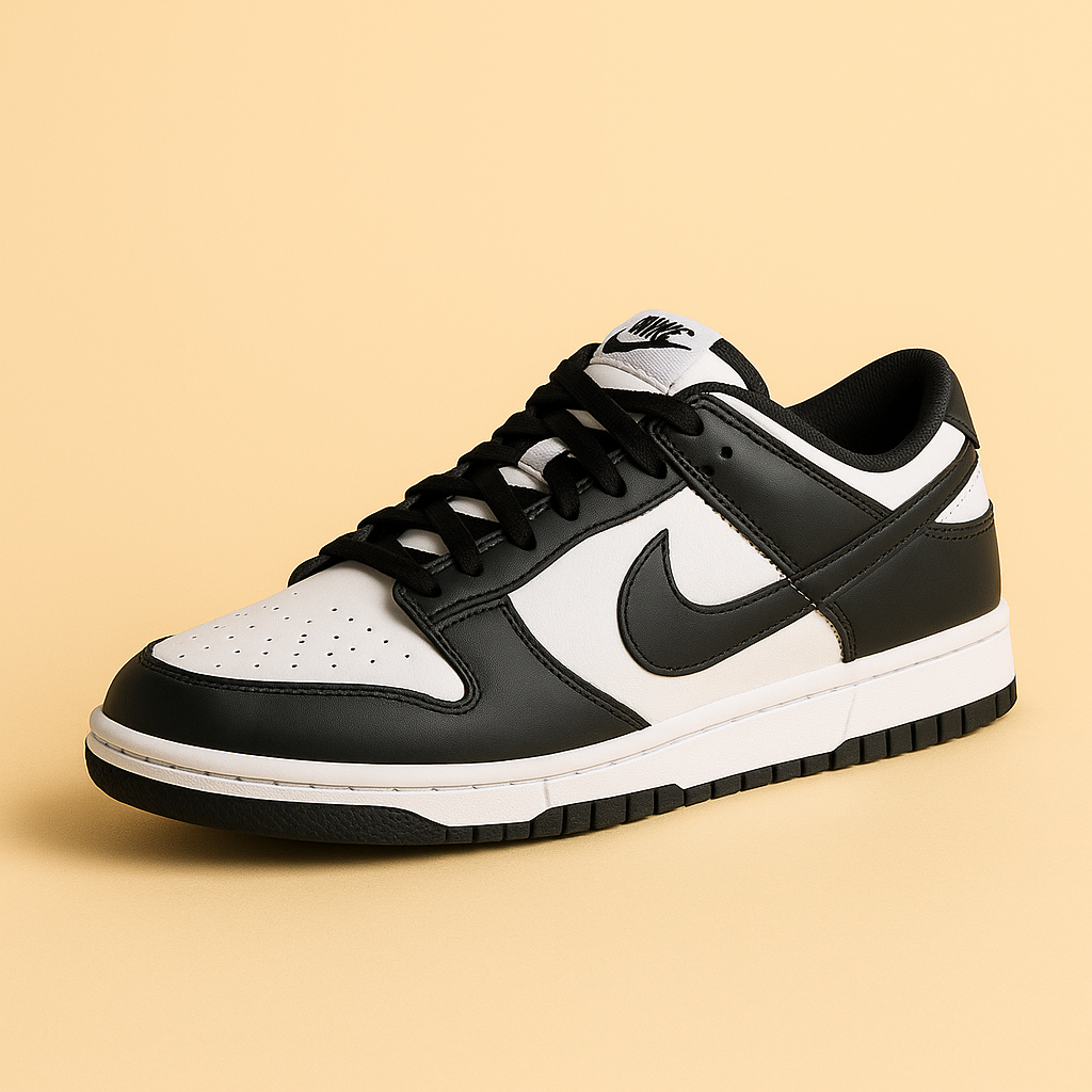 Nike Dunk Low Panda Erkek Sneaker – Siyah & Beyaz Retro Stil