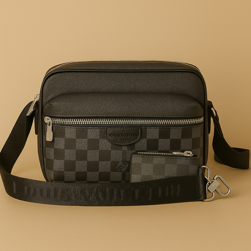 Louis Vuitton Monogram Deri Erkek Omuz Çantası