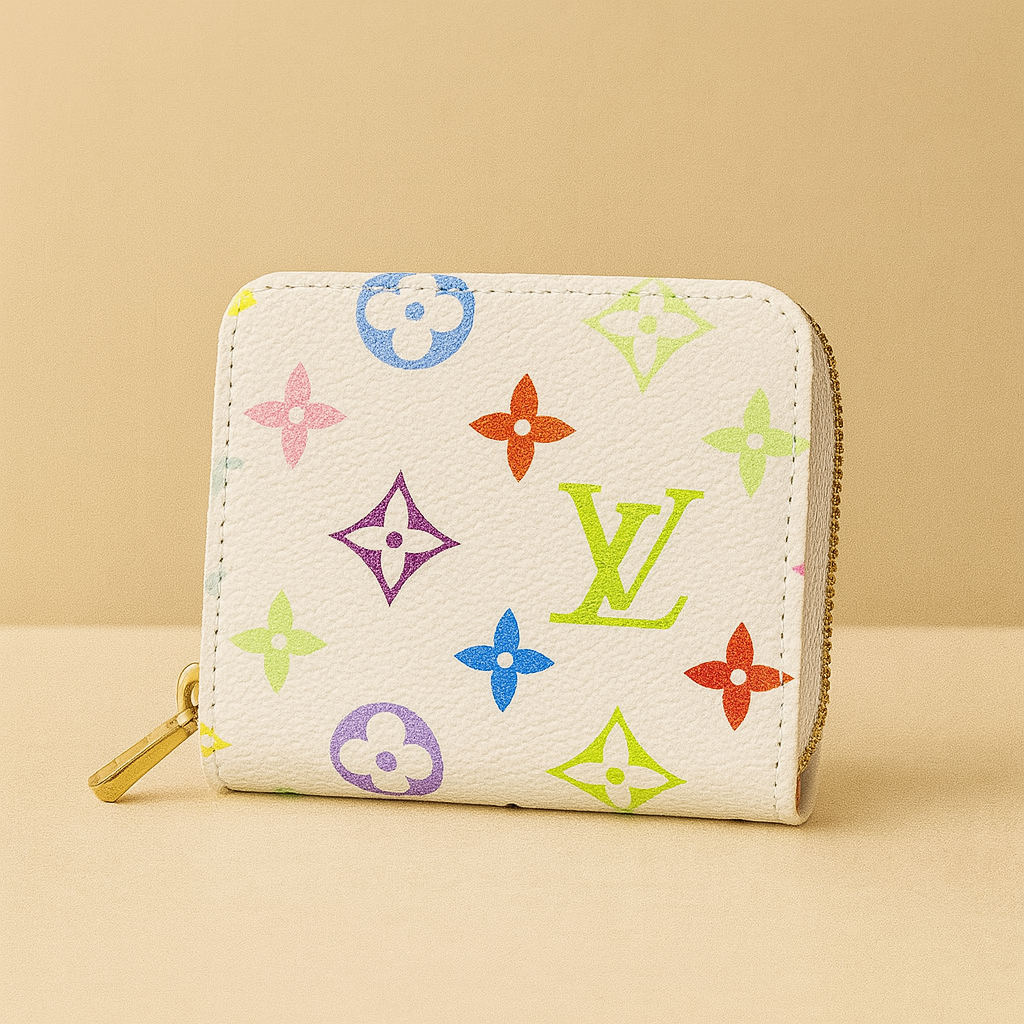 Louis Vuitton Multicolor Monogram Beyaz Mini Cüzdan