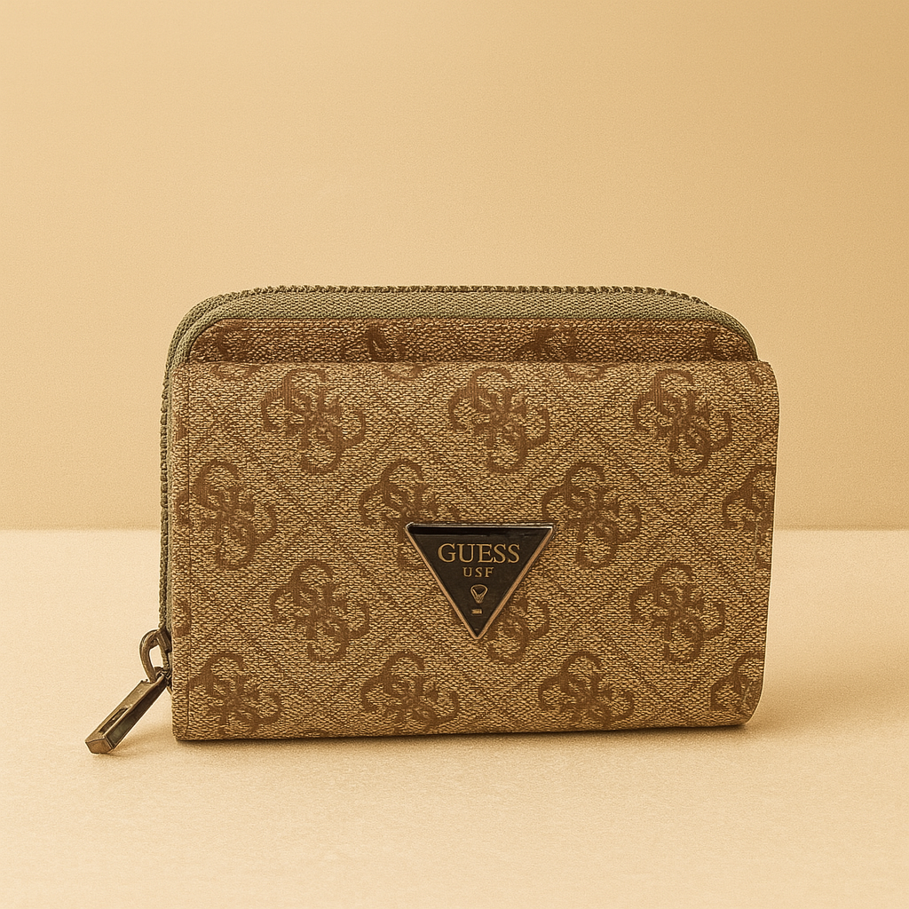 Guess Kapaklı Logolu Siyah Mini Cüzdan