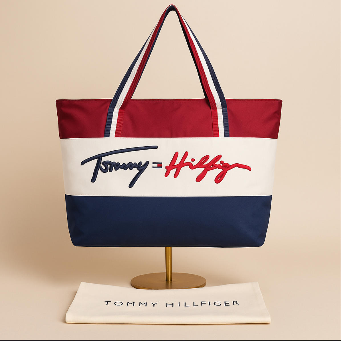Tommy Hilfiger Renk Bloklu Plaj Çantası