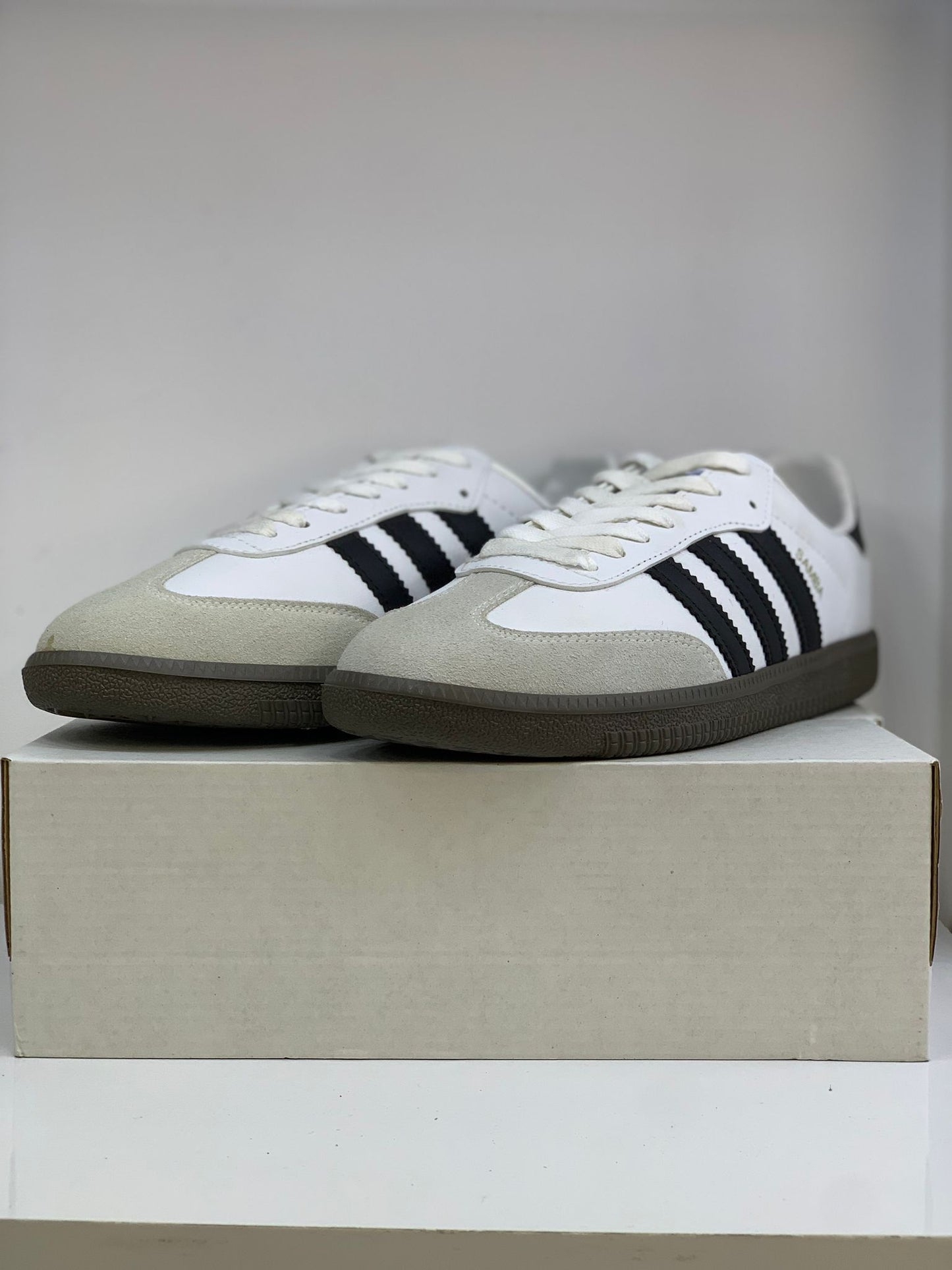 Adidas Samba Kadın Sneakers – Krem & Siyah