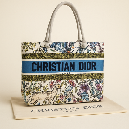Christian Dior Desenli Plaj Çantası