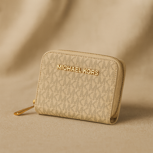 Michael Kors Logolu Fermuarlı Kadın Cüzdan
