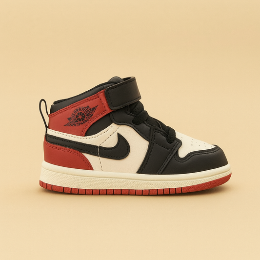 Jordan Kids – Siyah Kırmızı Yüksek Taban Sneaker