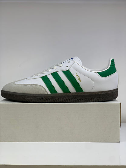Adidas Samba Erkek Sneaker – Yeşil Çizgili Klasik Tasarım