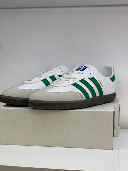 Adidas Samba Erkek Sneaker – Yeşil Çizgili Klasik Tasarım