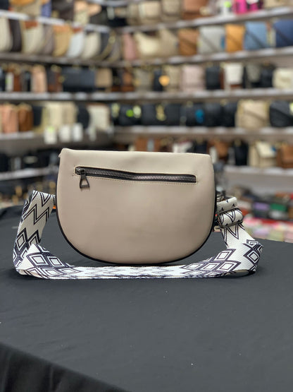 Iconic Style Crossbody – Bej & Desenli Askı