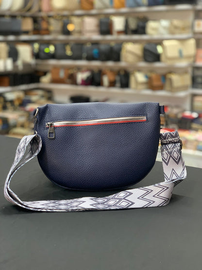 Tommy Hilfiger Lacivert Dokulu Bel Çantası