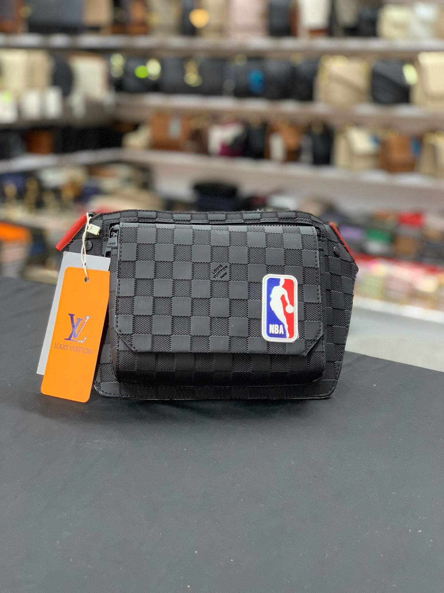 Louis Vuitton x NBA Siyah Damier Erkek Bel Çantası