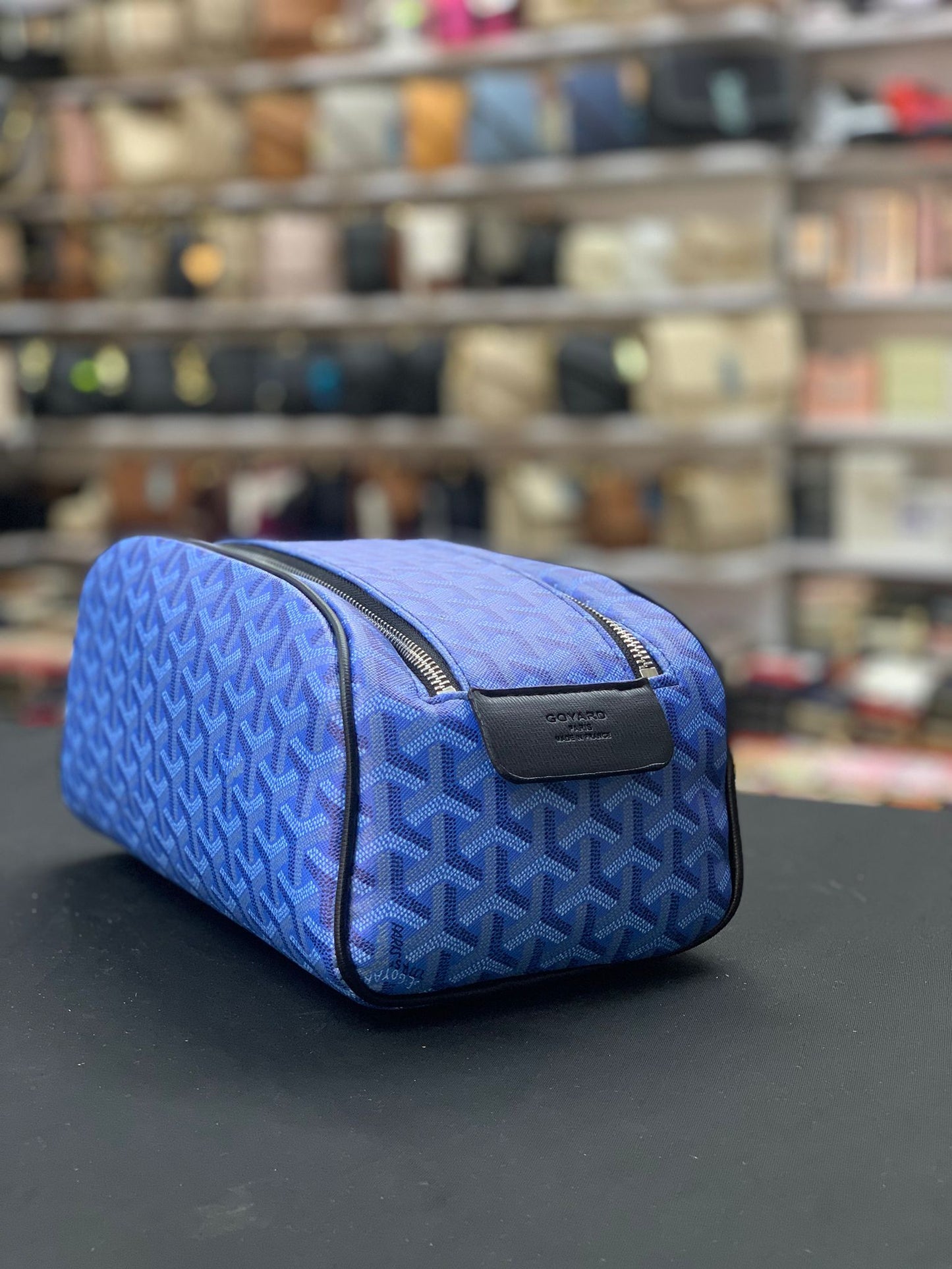 Goyard Desenli Erkek Tıraş Çantası