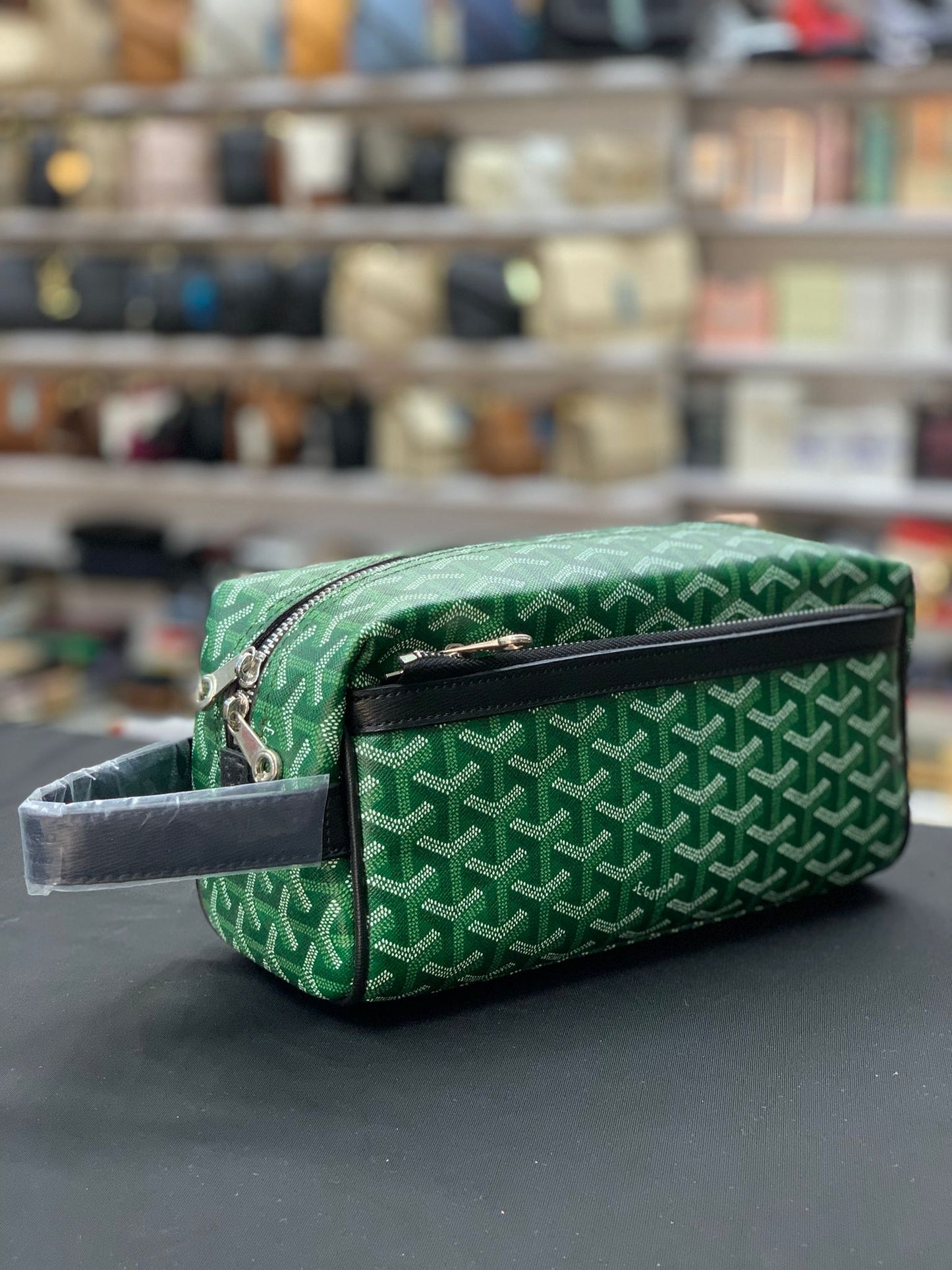Goyard Desenli Erkek Tıraş Çantası