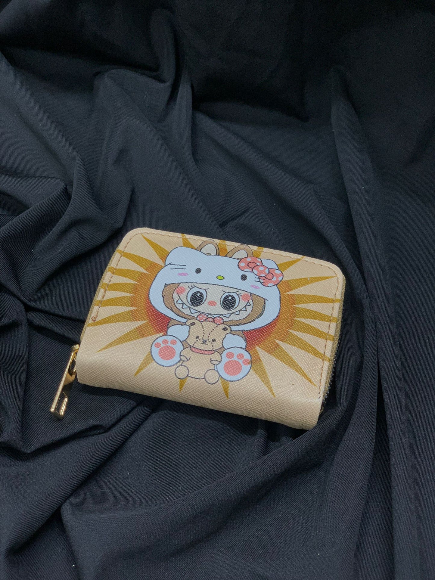 Labubu Temalı Fermuarlı Mini Cüzdan