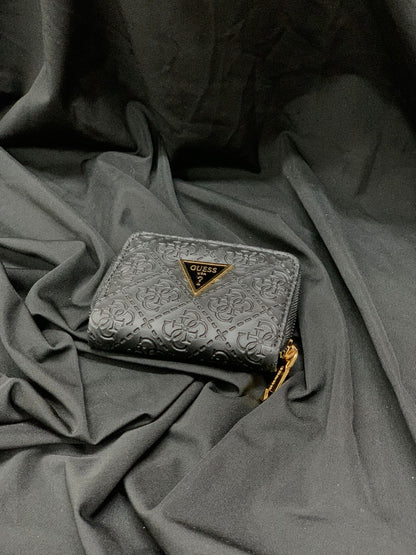 Guess Bej Logolu Fermuarlı Mini Cüzdan